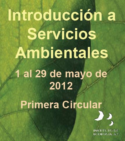 circular cursos servicios ambientales INECOL 2012